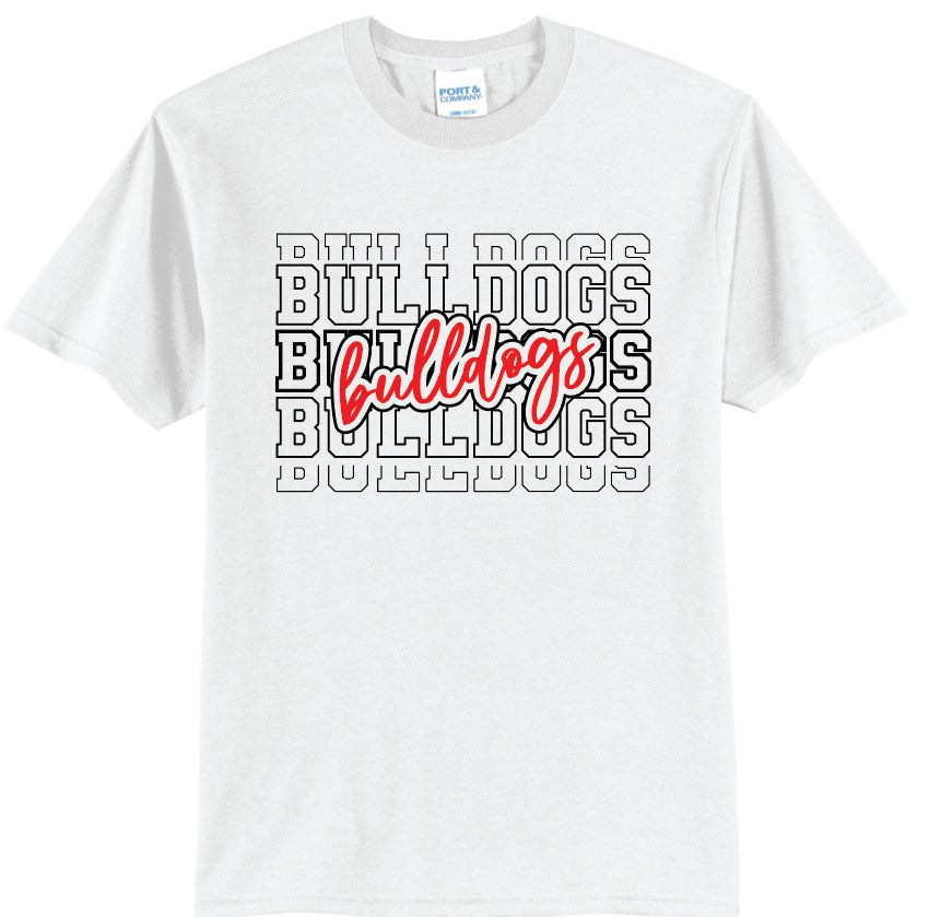 New Albany Bulldogs Blocked and Script T-Shirt