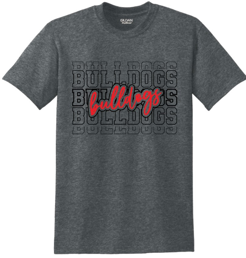 New Albany Bulldogs Blocked and Script T-Shirt
