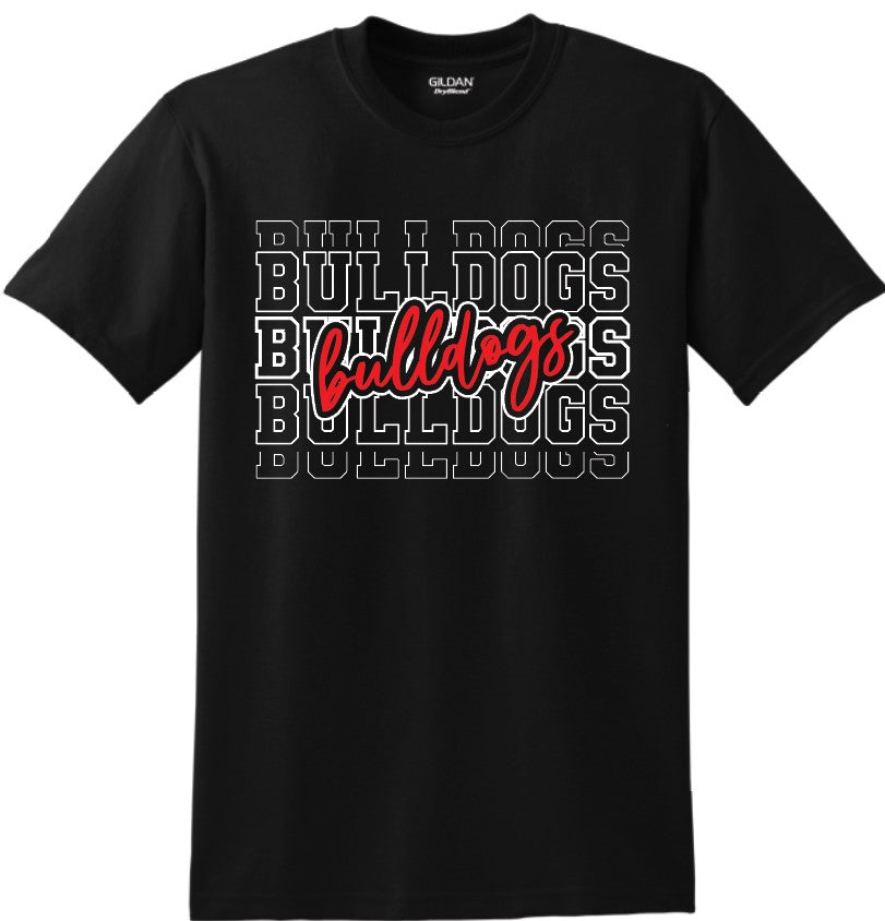 New Albany Bulldogs Blocked and Script T-Shirt