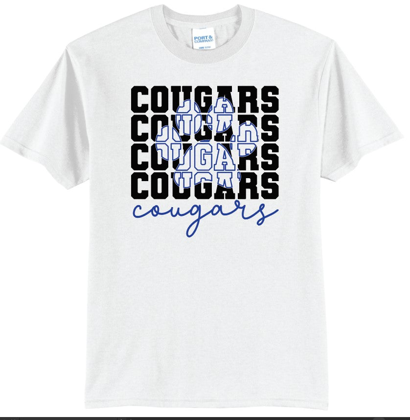 North Harrison Cougars Paw Print T-Shirt