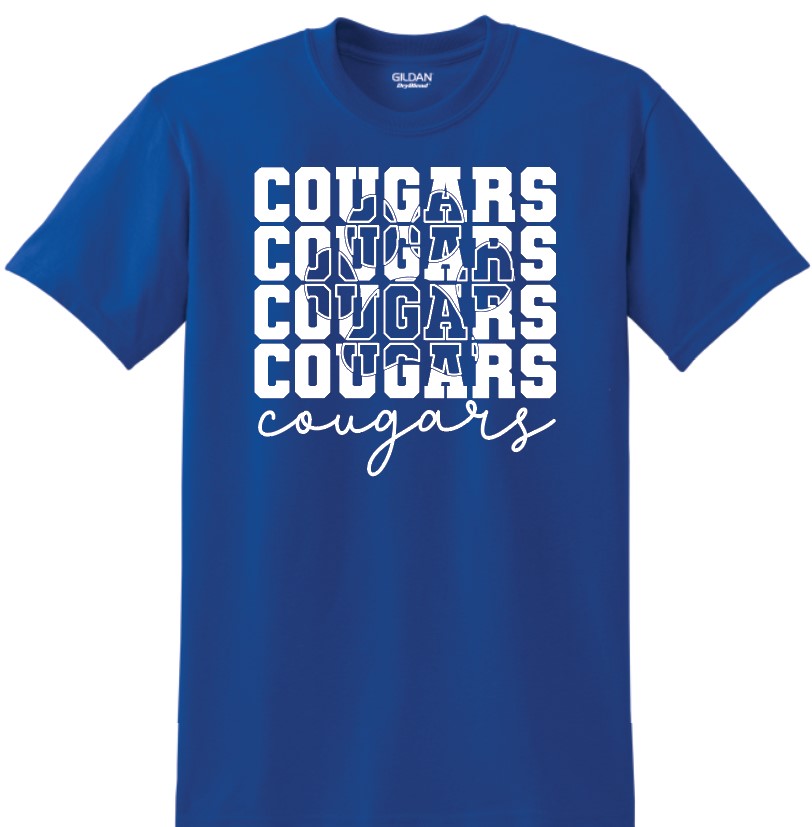 North Harrison Cougars Paw Print T-Shirt