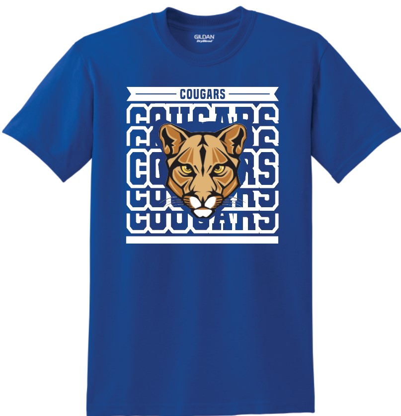 North Harrison Cougars Stacked Lettering T-Shirt