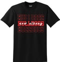 New Albany Bulldogs Stacked and Layered T-Shirt