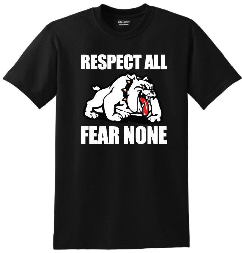 New Albany Bulldogs Respect and Fear T-Shirt