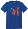 Silver Creek Dragons Mascot with Vertical Lettering T-Shirt