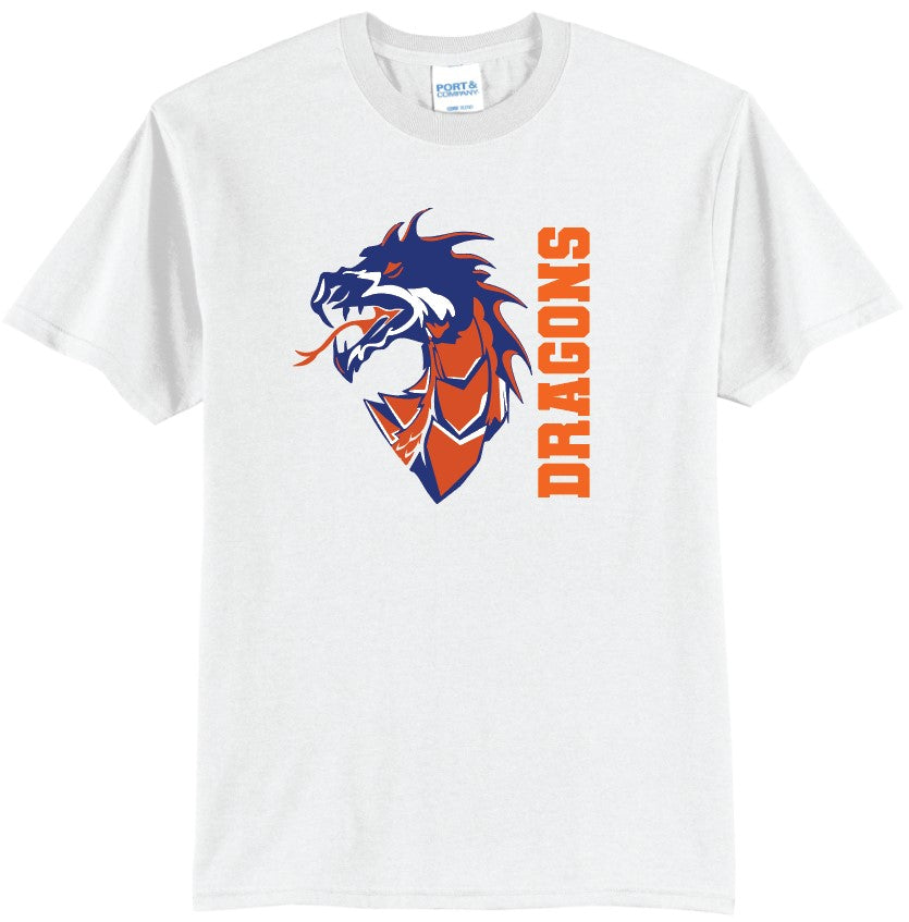 Silver Creek Dragons Mascot with Vertical Lettering T-Shirt