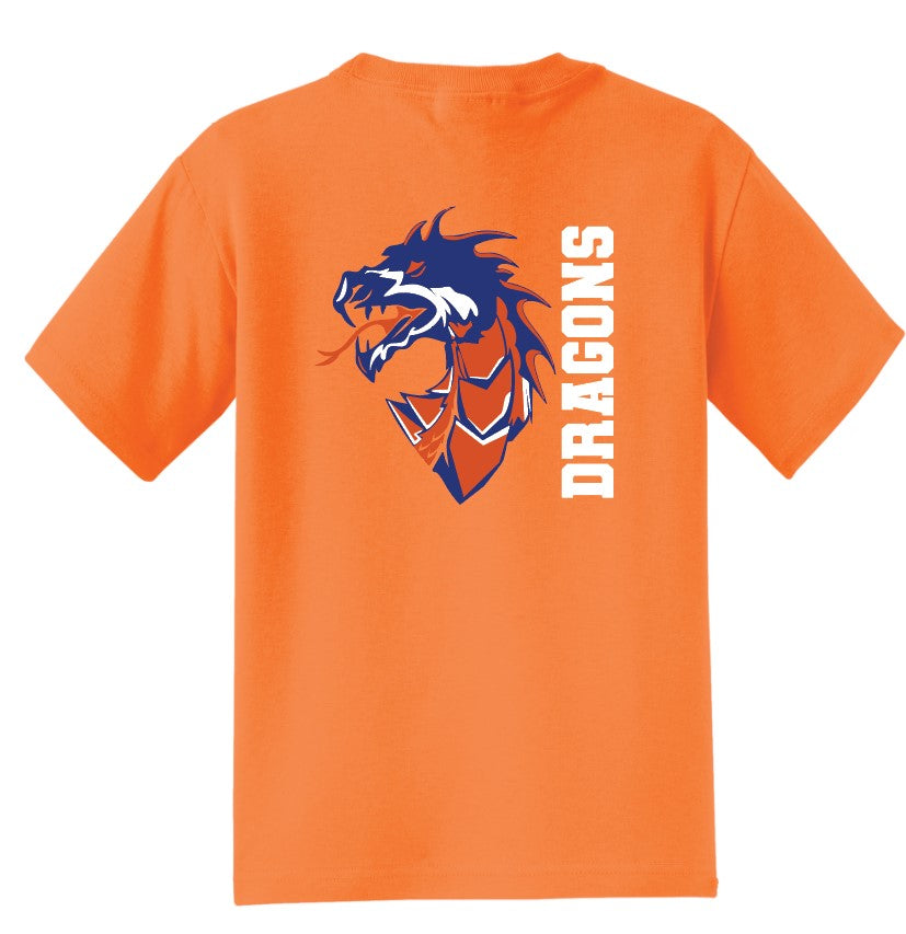 Silver Creek Dragons Mascot with Vertical Lettering T-Shirt