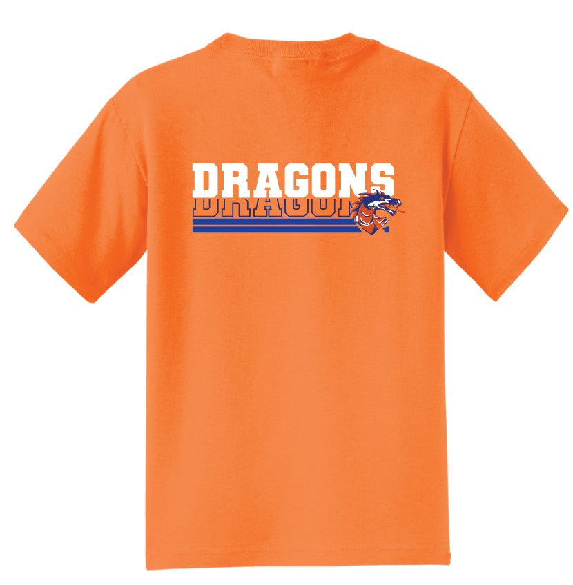 Silver Creek Dragons Stacked with Mascot T-Shirt