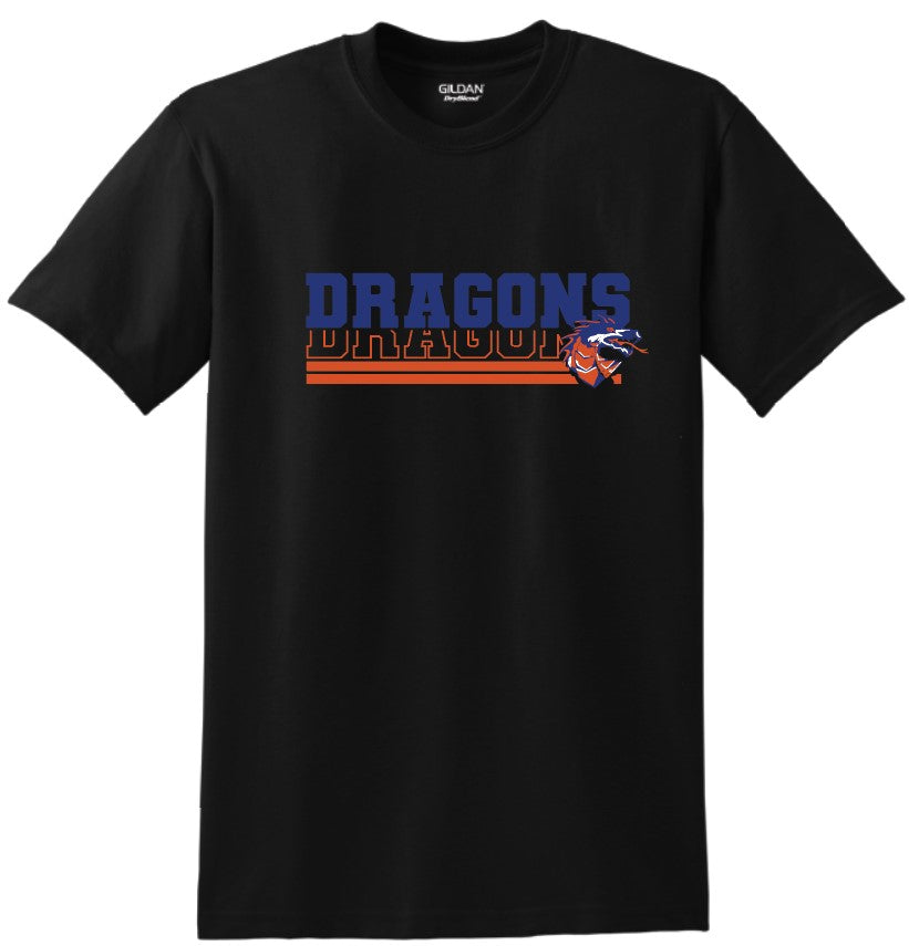 Silver Creek Dragons Stacked with Mascot T-Shirt