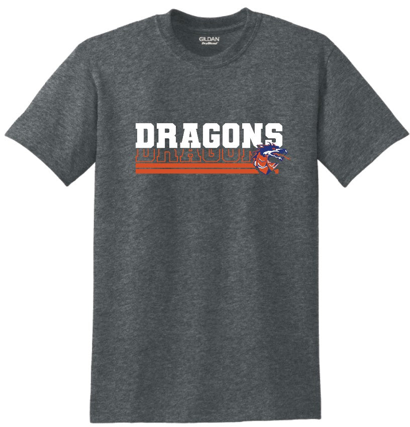 Silver Creek Dragons Stacked with Mascot T-Shirt